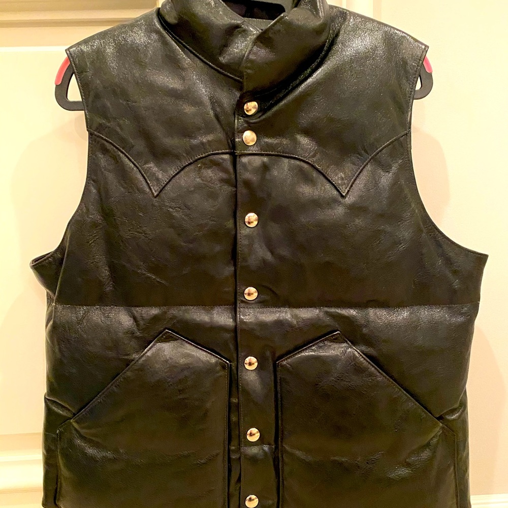 Horsehide Down Vest “L“(Made in Japan)
